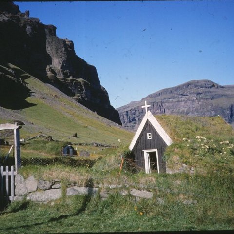 Bænahúsið við Núpsstaði. Borgarskjalasafn Reykjavíkur. 