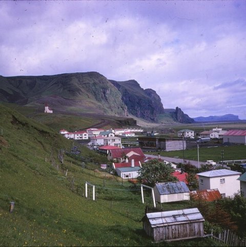 Vík í Mýrdal. Myndin er tekin árið 1972. Borgarskjalasafn Reykjavíkur. 